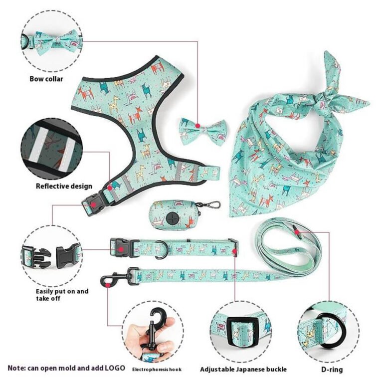 custom Dog Harness Reversible Set 3