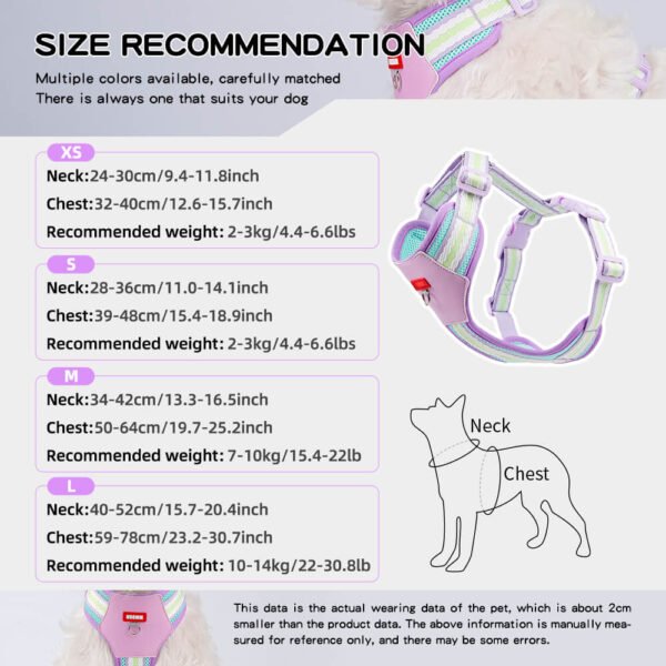 mesh dog harness