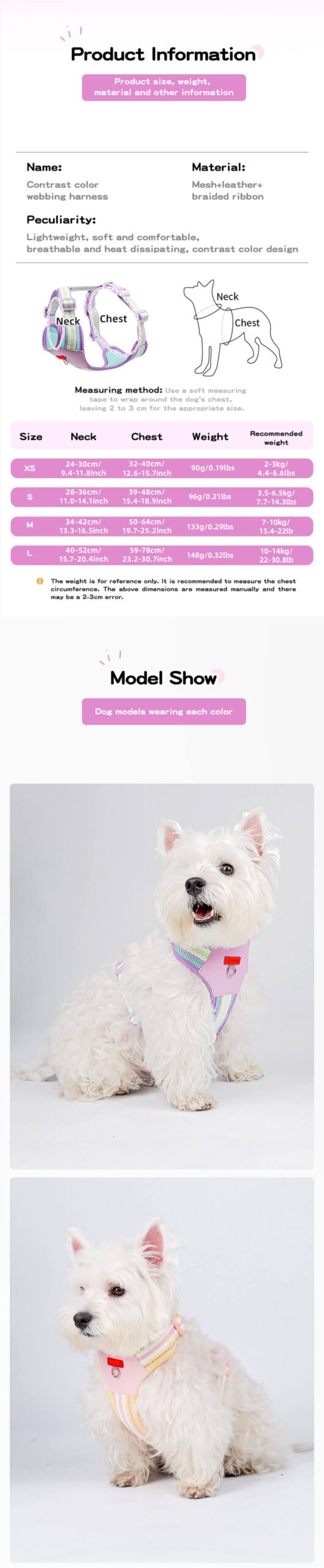 summer Pet Harness